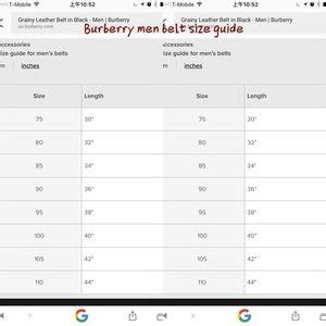 burberry be ts|burberry belt size guide.